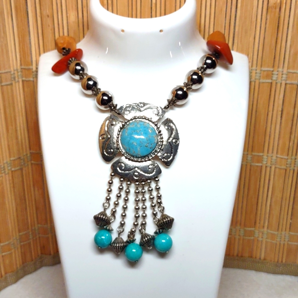 Southwestern Style Statement Necklace